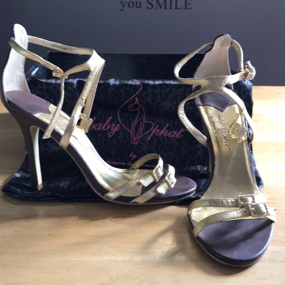 Baby phat 4 inch heels with dust bag
